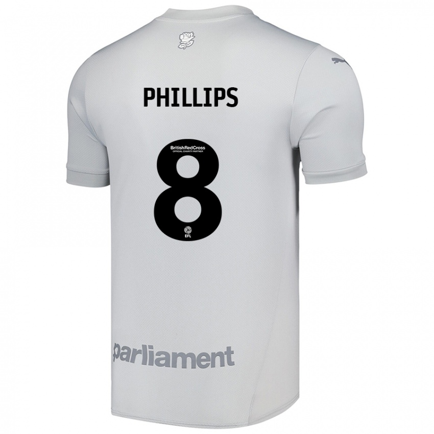 Homem Camisola Adam Phillips #8 Cinza Prateado Alternativa 2024/25 Camisa Brasil