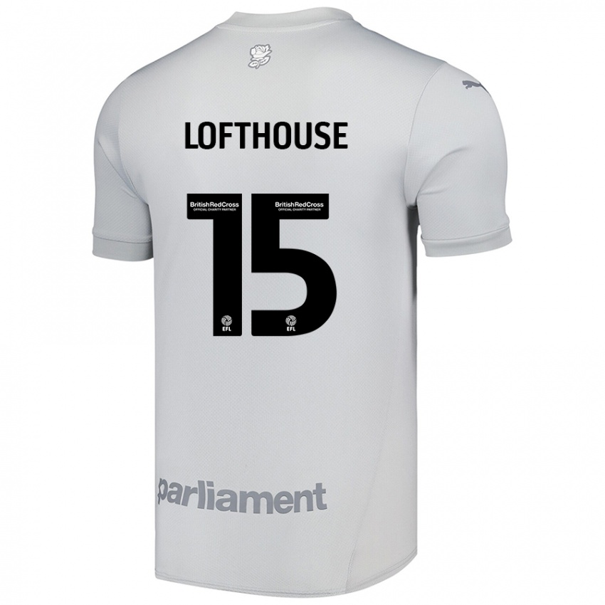 Homem Camisola Kyran Lofthouse #15 Cinza Prateado Alternativa 2024/25 Camisa Brasil