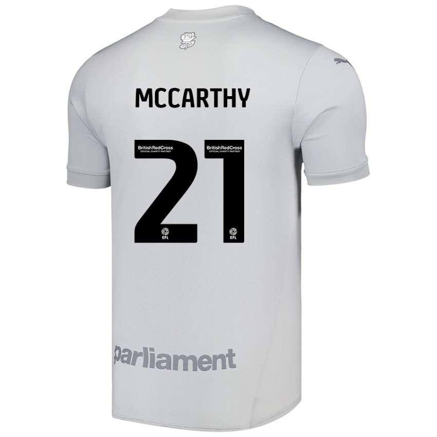 Homem Camisola Conor Mccarthy #21 Cinza Prateado Alternativa 2024/25 Camisa Brasil