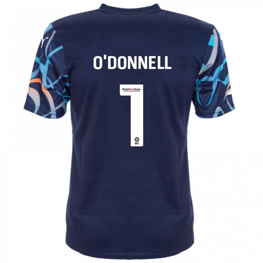 Homem Camisola Richard O'donnell #1 Azul Marinho Alternativa 2024/25 Camisa Brasil