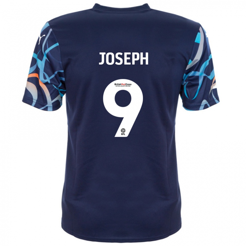 Homem Camisola Kyle Joseph #9 Azul Marinho Alternativa 2024/25 Camisa Brasil