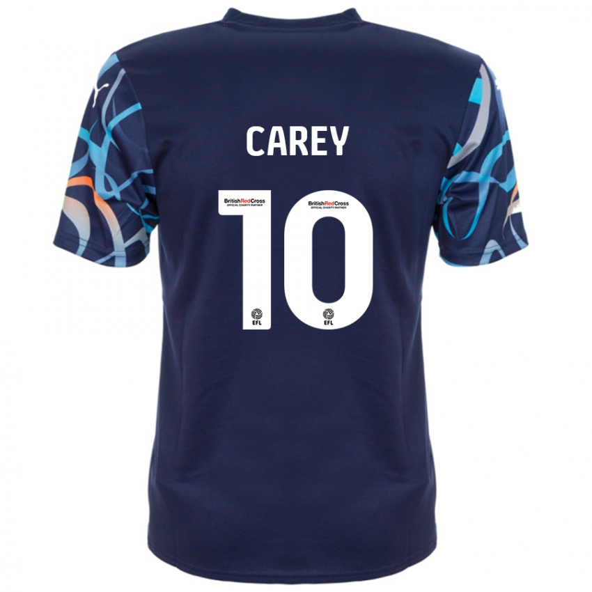 Homem Camisola Sonny Carey #10 Azul Marinho Alternativa 2024/25 Camisa Brasil