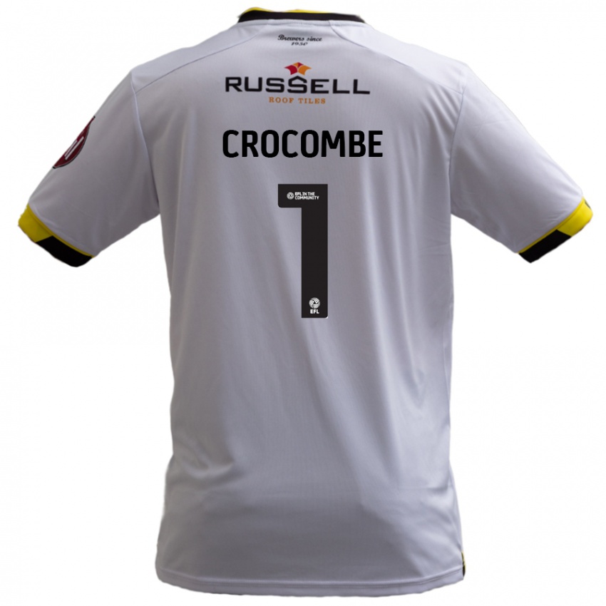 Homem Camisola Max Crocombe #1 Branco Alternativa 2024/25 Camisa Brasil