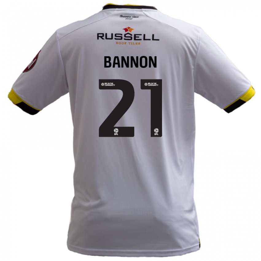 Homem Camisola Alex Bannon #21 Branco Alternativa 2024/25 Camisa Brasil