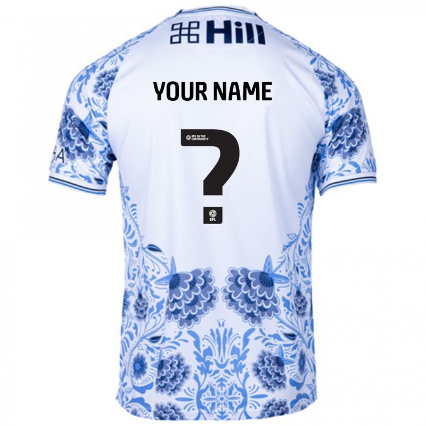 Homem Camisola Seu Nome #0 Azul Branco Alternativa 2024/25 Camisa Brasil