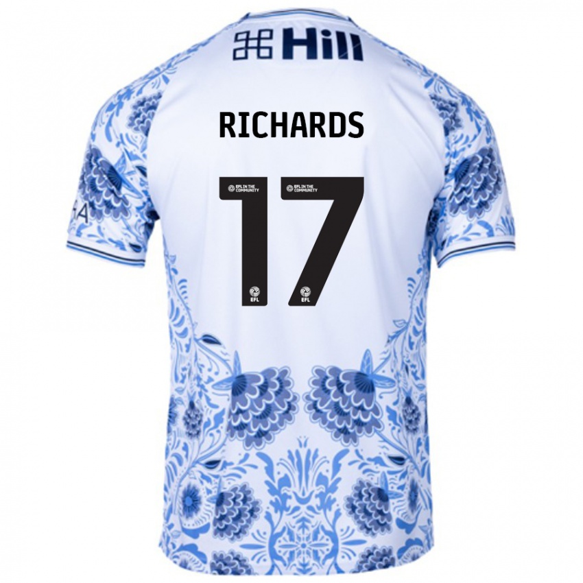 Homem Camisola Taylor Richards #17 Azul Branco Alternativa 2024/25 Camisa Brasil