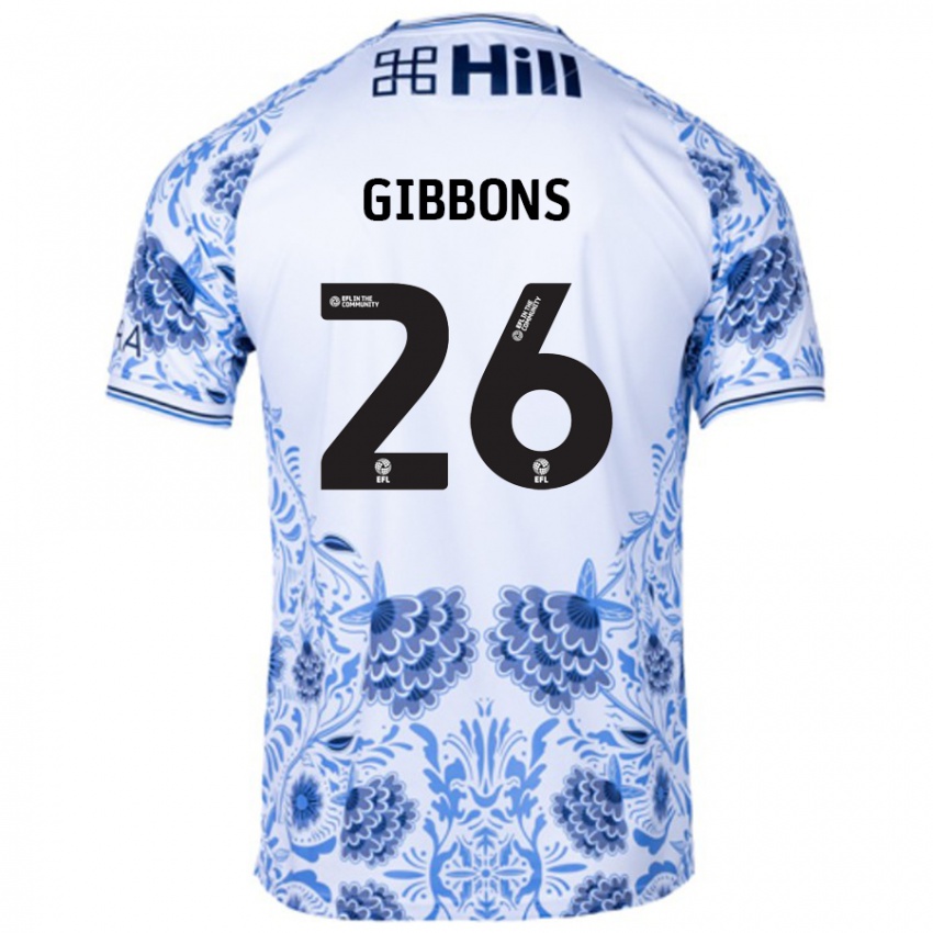 Homem Camisola James Gibbons #26 Azul Branco Alternativa 2024/25 Camisa Brasil