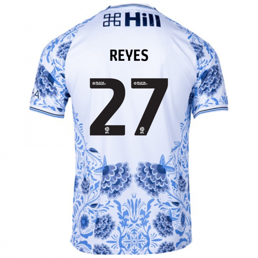 Homem Camisola Vicente Reyes #27 Azul Branco Alternativa 2024/25 Camisa Brasil