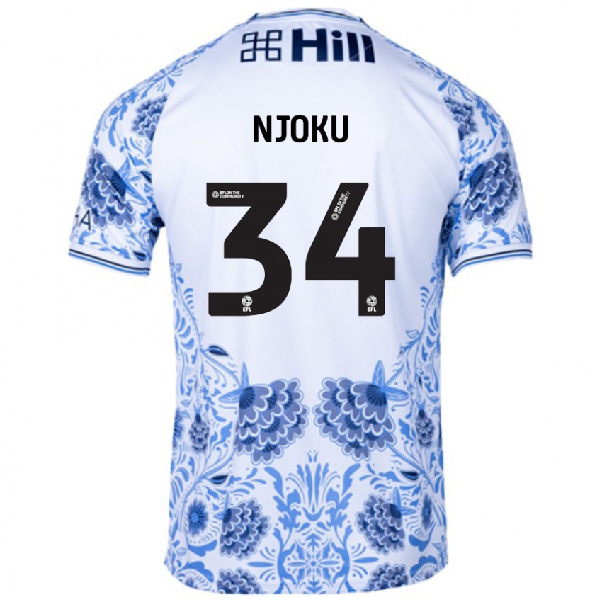 Homem Camisola Brandon Njoku #34 Azul Branco Alternativa 2024/25 Camisa Brasil