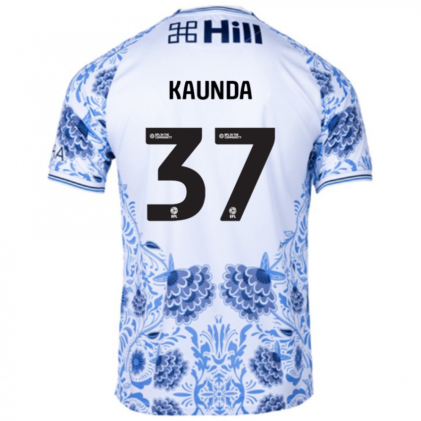 Homem Camisola Amaru Kaunda #37 Azul Branco Alternativa 2024/25 Camisa Brasil