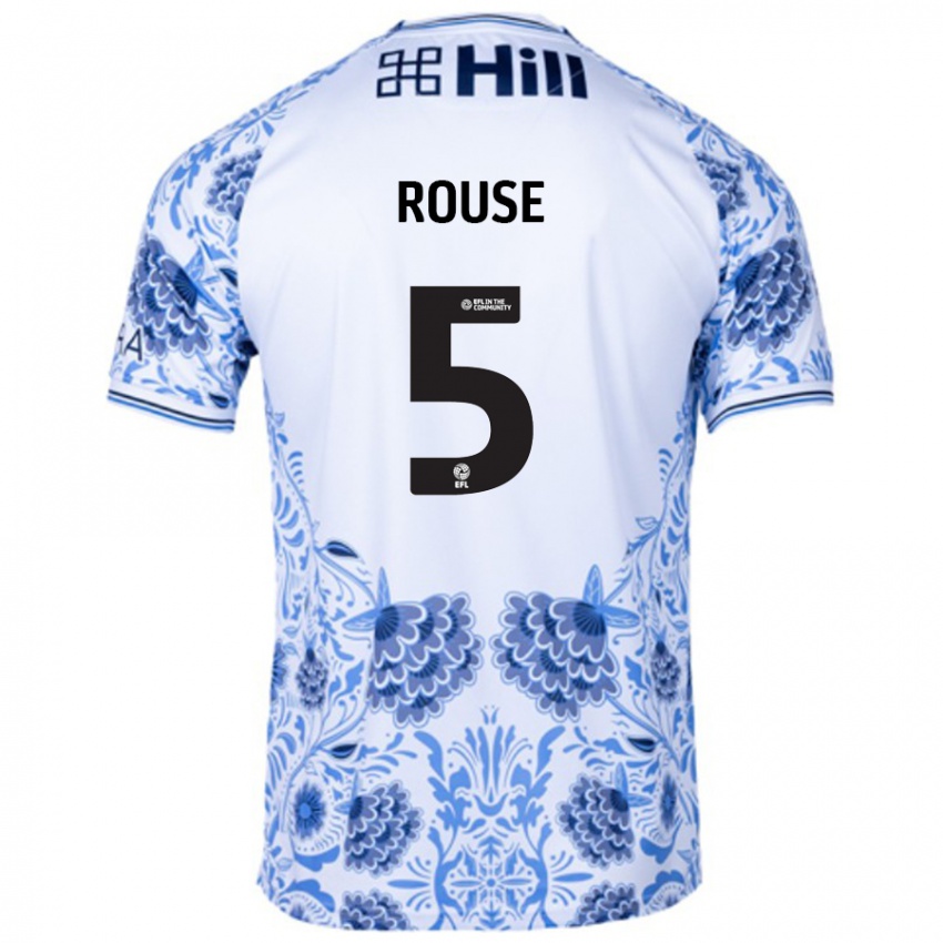 Homem Camisola Lauren Rouse #5 Azul Branco Alternativa 2024/25 Camisa Brasil