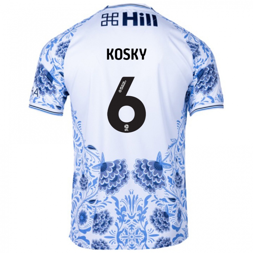 Homem Camisola Rachel Kosky #6 Azul Branco Alternativa 2024/25 Camisa Brasil