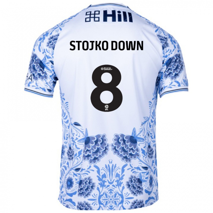 Homem Camisola Alysha Stojko-Down #8 Azul Branco Alternativa 2024/25 Camisa Brasil