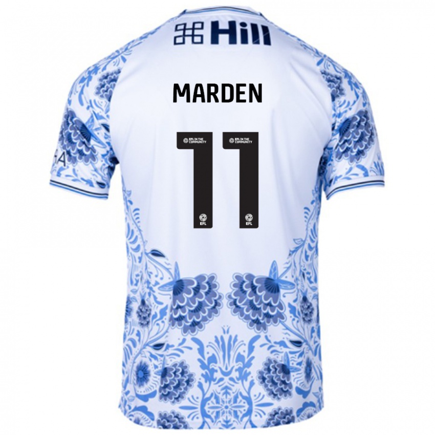 Homem Camisola Ella Marden #11 Azul Branco Alternativa 2024/25 Camisa Brasil