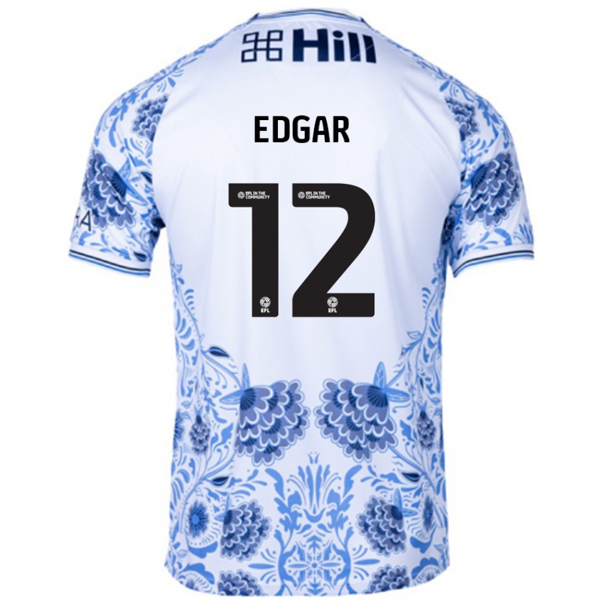 Homem Camisola Sammy Edgar #12 Azul Branco Alternativa 2024/25 Camisa Brasil