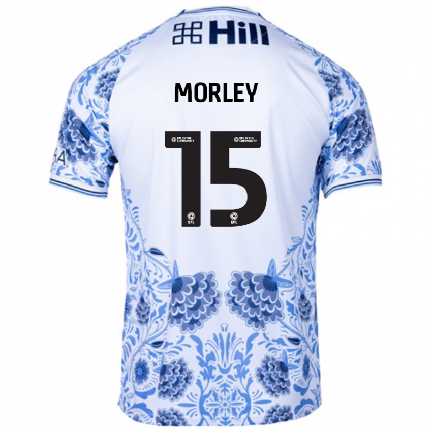 Homem Camisola Jess Morley #15 Azul Branco Alternativa 2024/25 Camisa Brasil