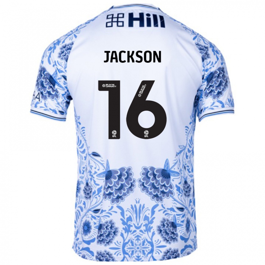 Homem Camisola Abbie Jackson #16 Azul Branco Alternativa 2024/25 Camisa Brasil