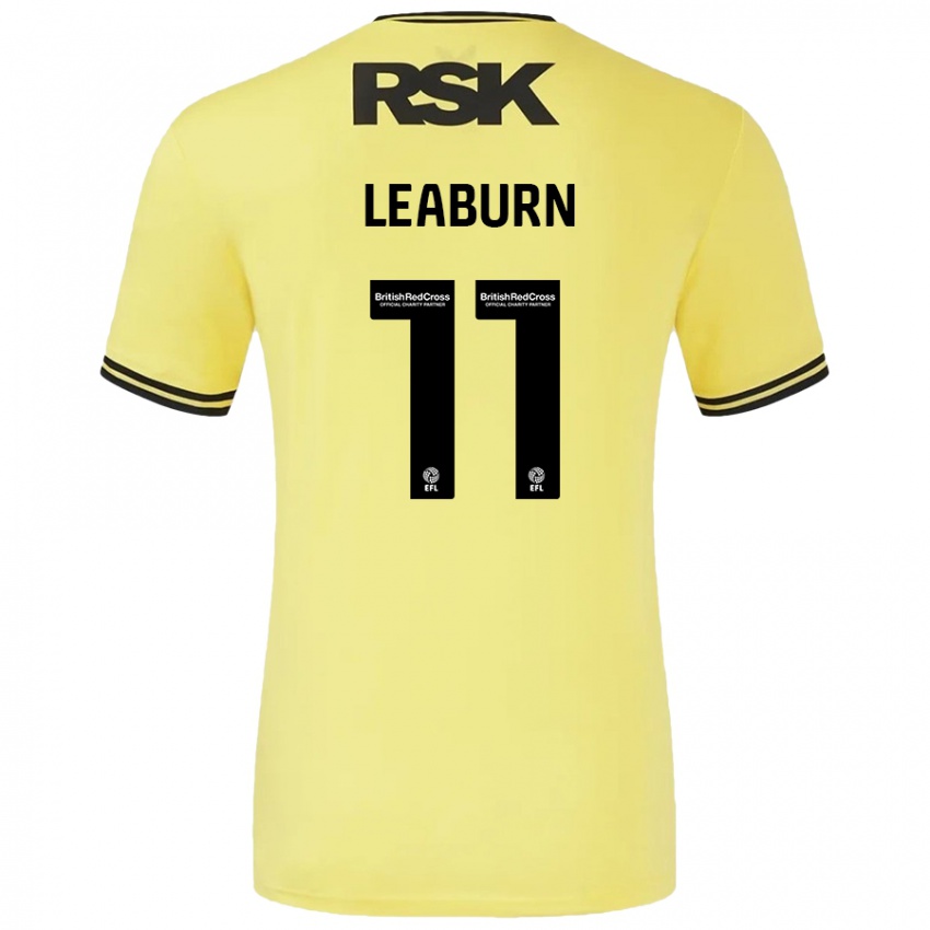 Homem Camisola Miles Leaburn #11 Amarelo Preto Alternativa 2024/25 Camisa Brasil