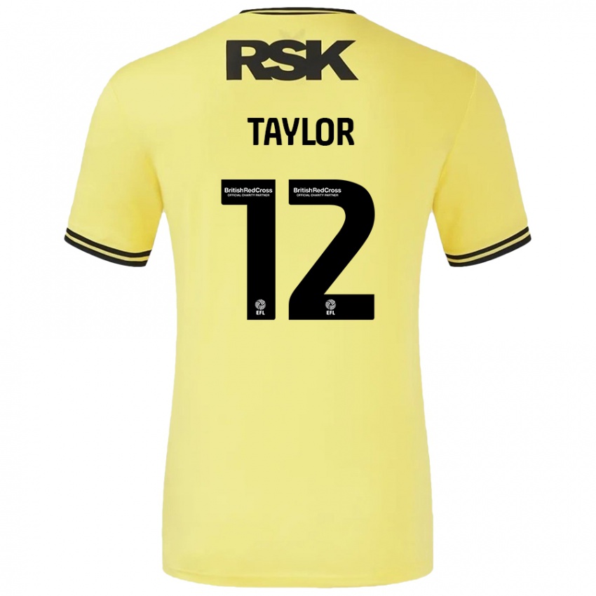 Homem Camisola Terry Taylor #12 Amarelo Preto Alternativa 2024/25 Camisa Brasil