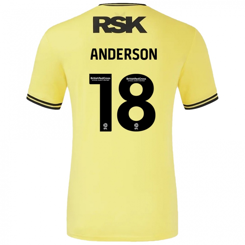 Homem Camisola Karoy Anderson #18 Amarelo Preto Alternativa 2024/25 Camisa Brasil