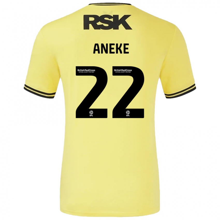 Homem Camisola Chuks Aneke #22 Amarelo Preto Alternativa 2024/25 Camisa Brasil