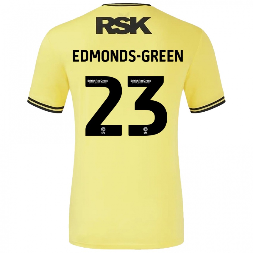 Homem Camisola Rarmani Edmonds-Green #23 Amarelo Preto Alternativa 2024/25 Camisa Brasil