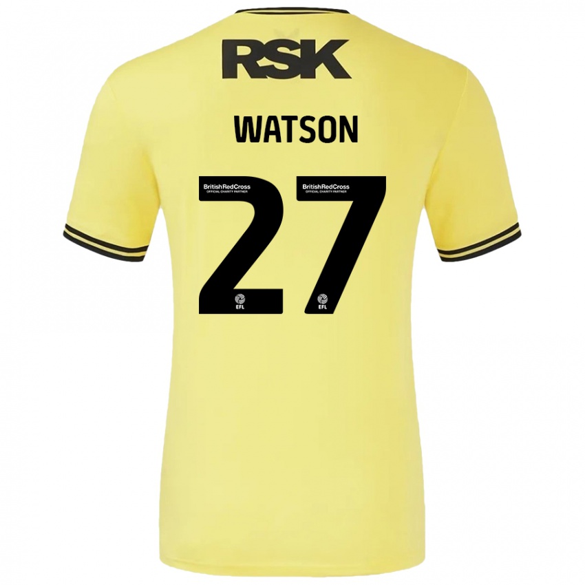 Homem Camisola Tennai Watson #27 Amarelo Preto Alternativa 2024/25 Camisa Brasil