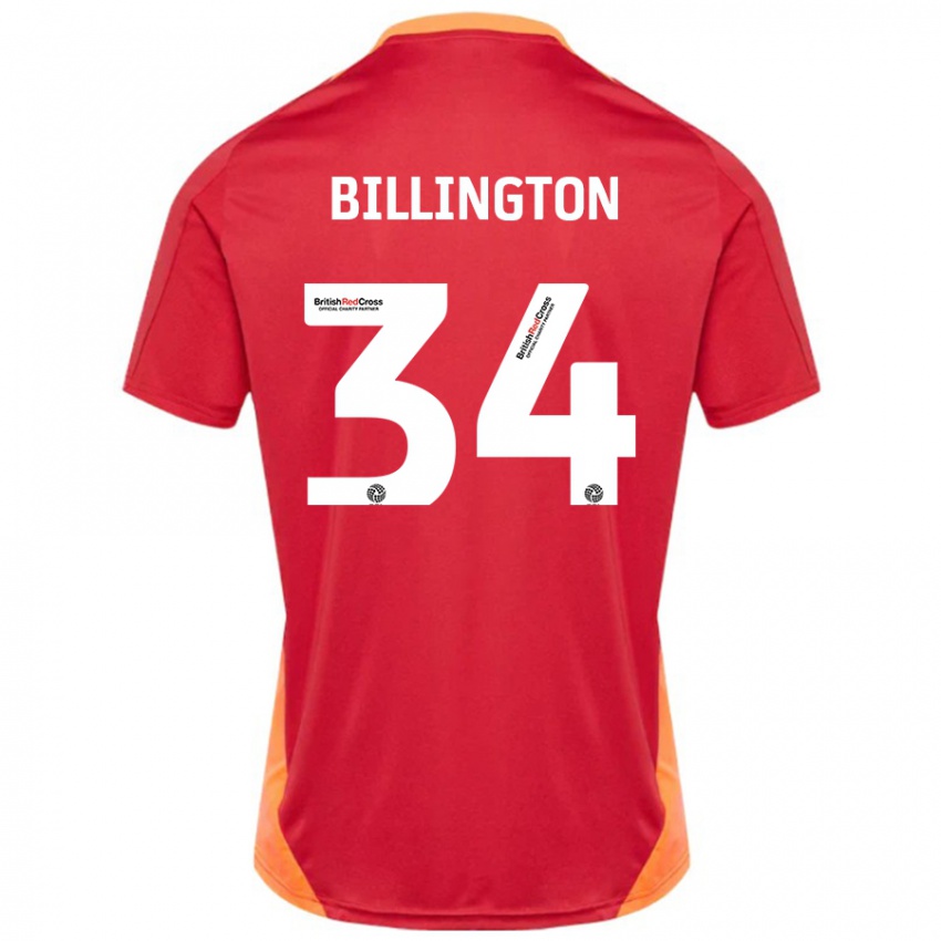 Homem Camisola Gabe Billington #34 Azul Desligado Branco Alternativa 2024/25 Camisa Brasil