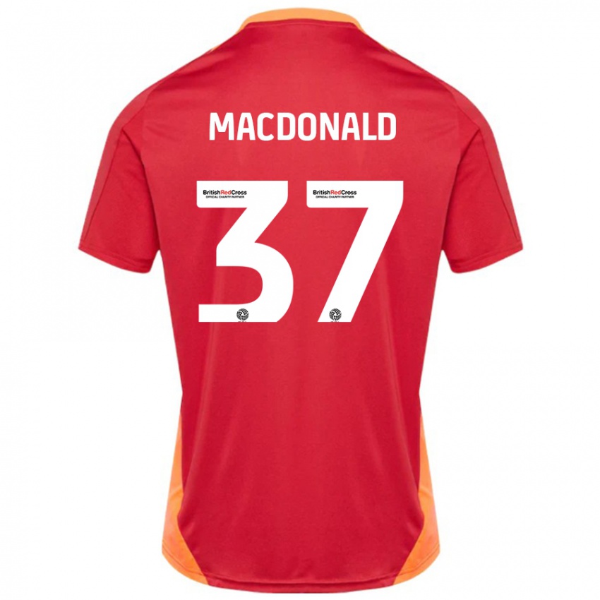 Homem Camisola Shaun Macdonald #37 Azul Desligado Branco Alternativa 2024/25 Camisa Brasil