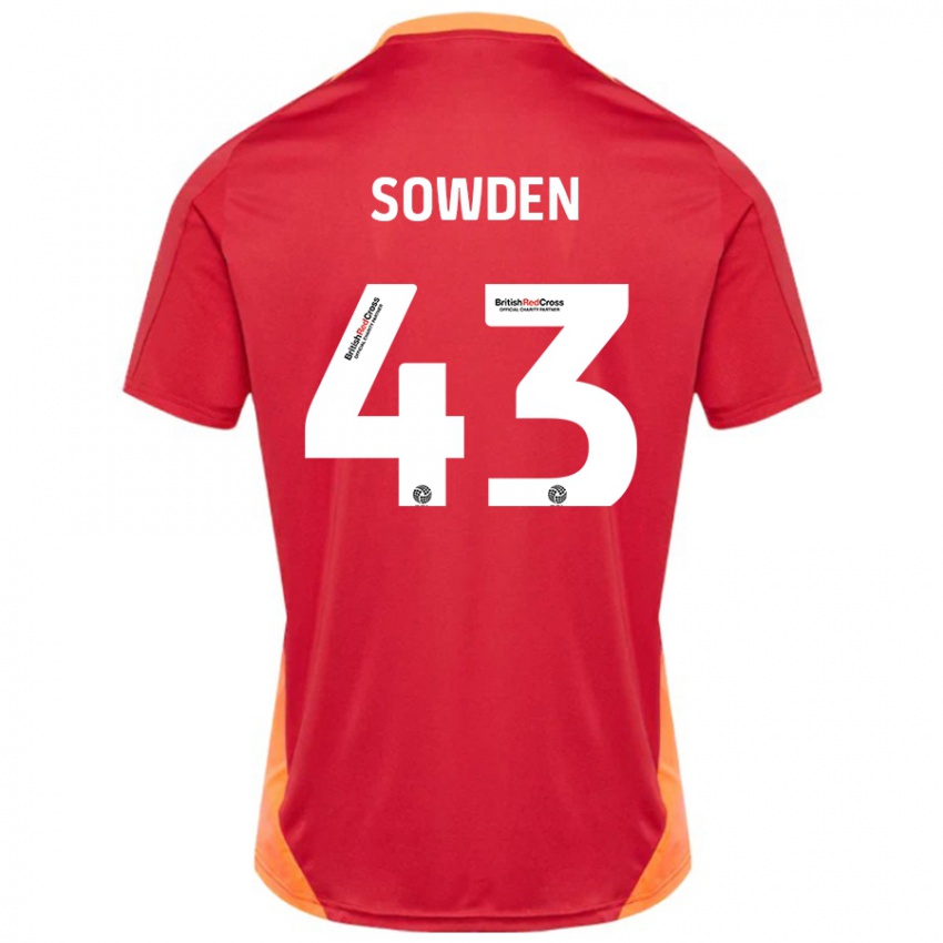 Homem Camisola Andrew Sowden #43 Azul Desligado Branco Alternativa 2024/25 Camisa Brasil