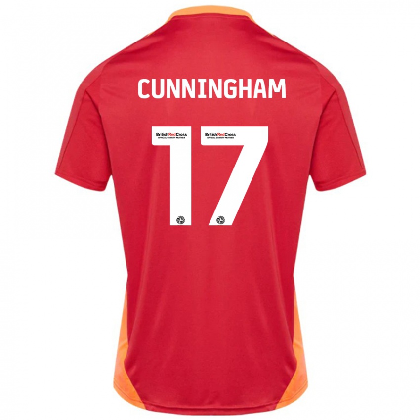 Homem Camisola Zoe Cunningham #17 Azul Desligado Branco Alternativa 2024/25 Camisa Brasil