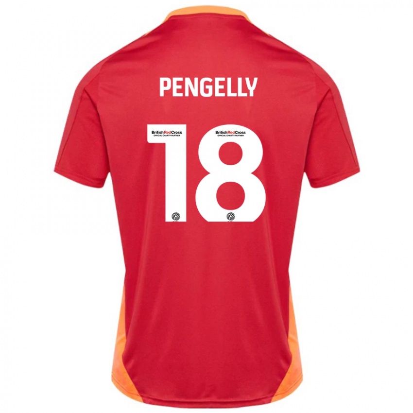 Homem Camisola Connie Pengelly #18 Azul Desligado Branco Alternativa 2024/25 Camisa Brasil