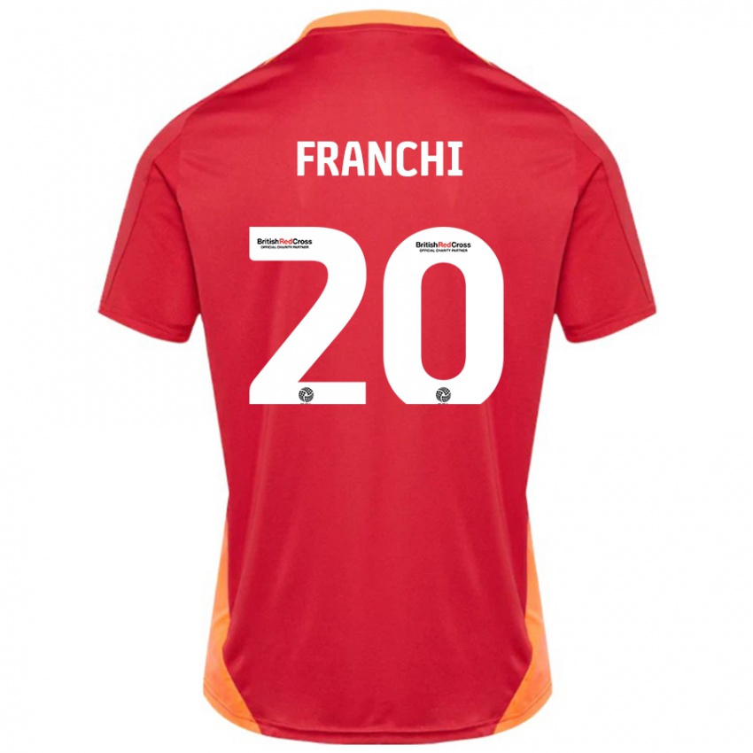 Homem Camisola Matilda Franchi #20 Azul Desligado Branco Alternativa 2024/25 Camisa Brasil