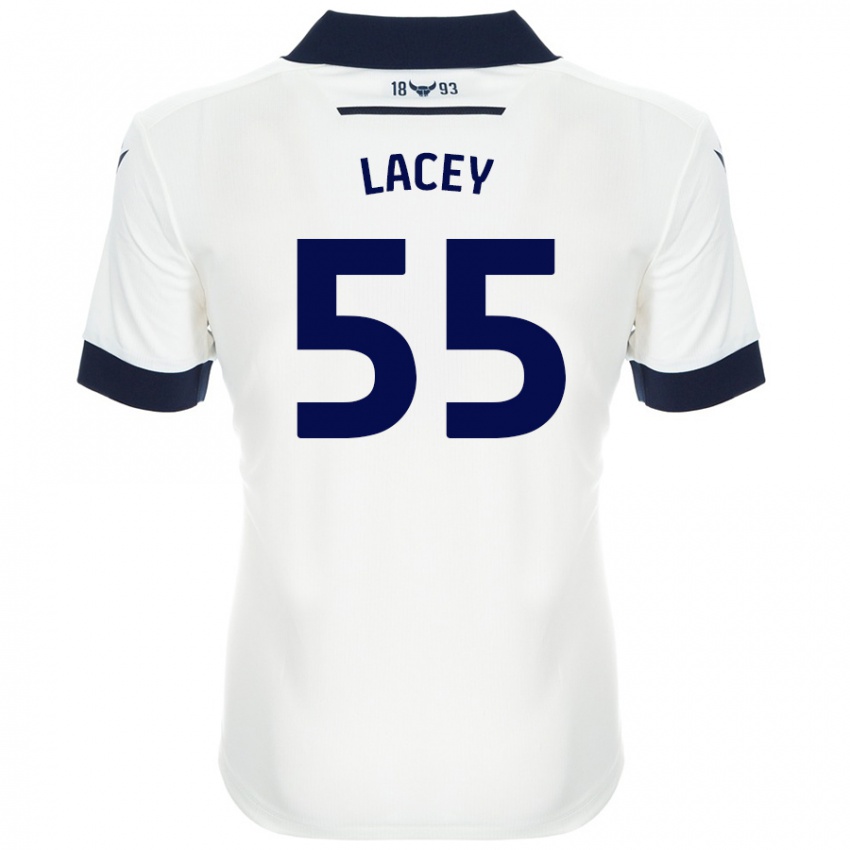 Homem Camisola Aaron Lacey #55 Azul-Marinho Branco Alternativa 2024/25 Camisa Brasil