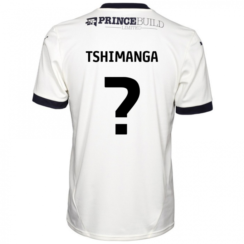 Homem Camisola Kabongo Tshimanga #0 Fora De Branco Preto Alternativa 2024/25 Camisa Brasil