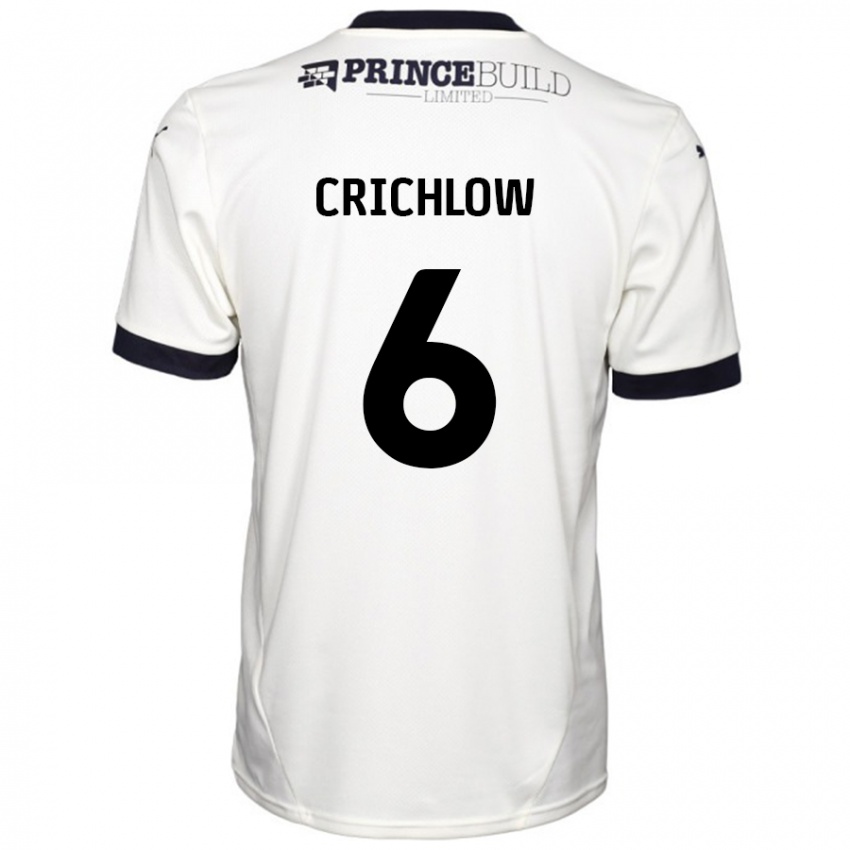 Homem Camisola Romoney Crichlow #6 Fora De Branco Preto Alternativa 2024/25 Camisa Brasil