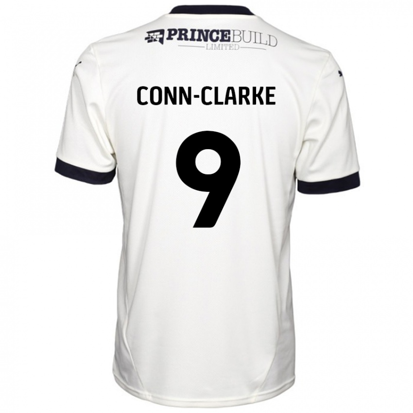 Homem Camisola Chris Conn-Clarke #9 Fora De Branco Preto Alternativa 2024/25 Camisa Brasil