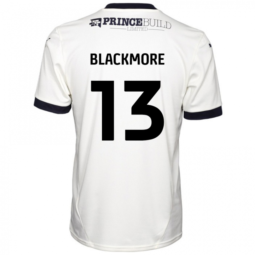 Homem Camisola Will Blackmore #13 Fora De Branco Preto Alternativa 2024/25 Camisa Brasil