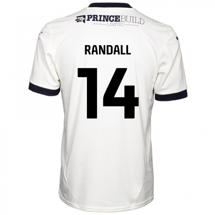 Homem Camisola Joel Randall #14 Fora De Branco Preto Alternativa 2024/25 Camisa Brasil