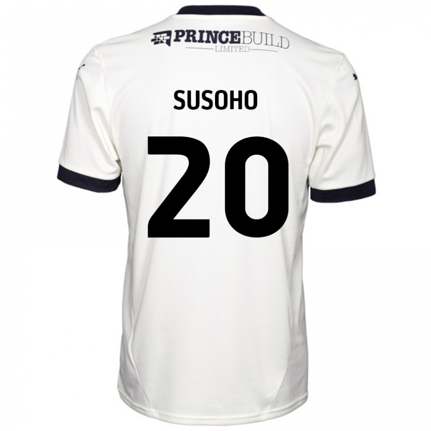 Homem Camisola Mahamadou Susoho #20 Fora De Branco Preto Alternativa 2024/25 Camisa Brasil