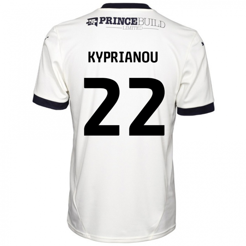 Homem Camisola Hector Kyprianou #22 Fora De Branco Preto Alternativa 2024/25 Camisa Brasil