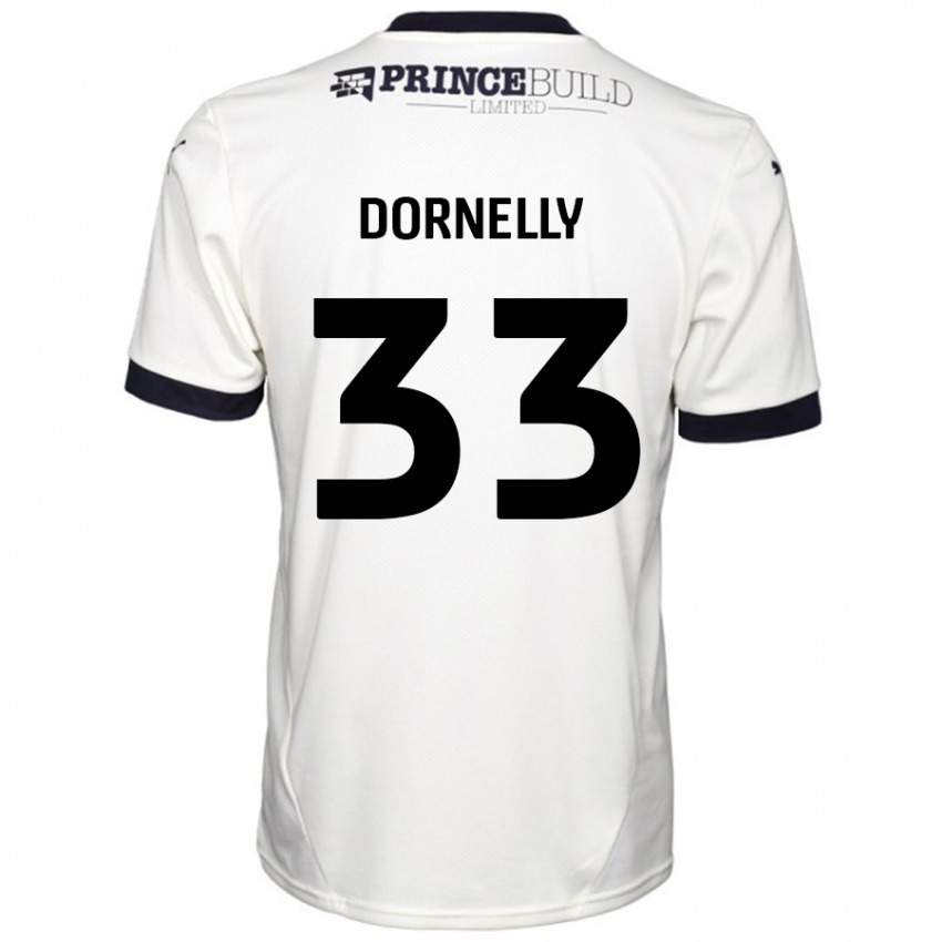 Homem Camisola James Dornelly #33 Fora De Branco Preto Alternativa 2024/25 Camisa Brasil