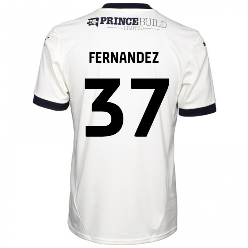 Homem Camisola Emmanuel Fernandez #37 Fora De Branco Preto Alternativa 2024/25 Camisa Brasil