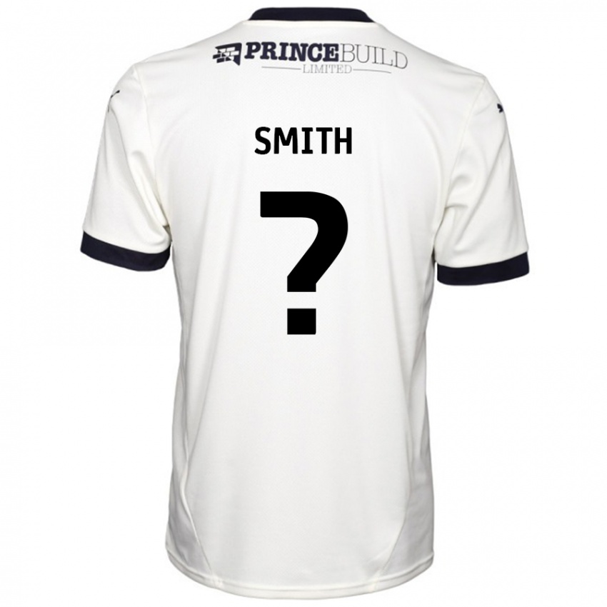 Homem Camisola Bastian Smith #0 Fora De Branco Preto Alternativa 2024/25 Camisa Brasil