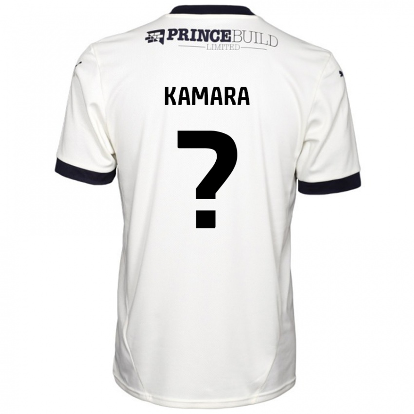 Homem Camisola David Kamara #0 Fora De Branco Preto Alternativa 2024/25 Camisa Brasil