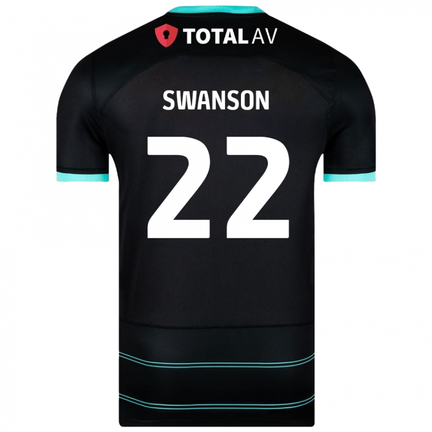 Homem Camisola Zak Swanson #22 Preto Alternativa 2024/25 Camisa Brasil