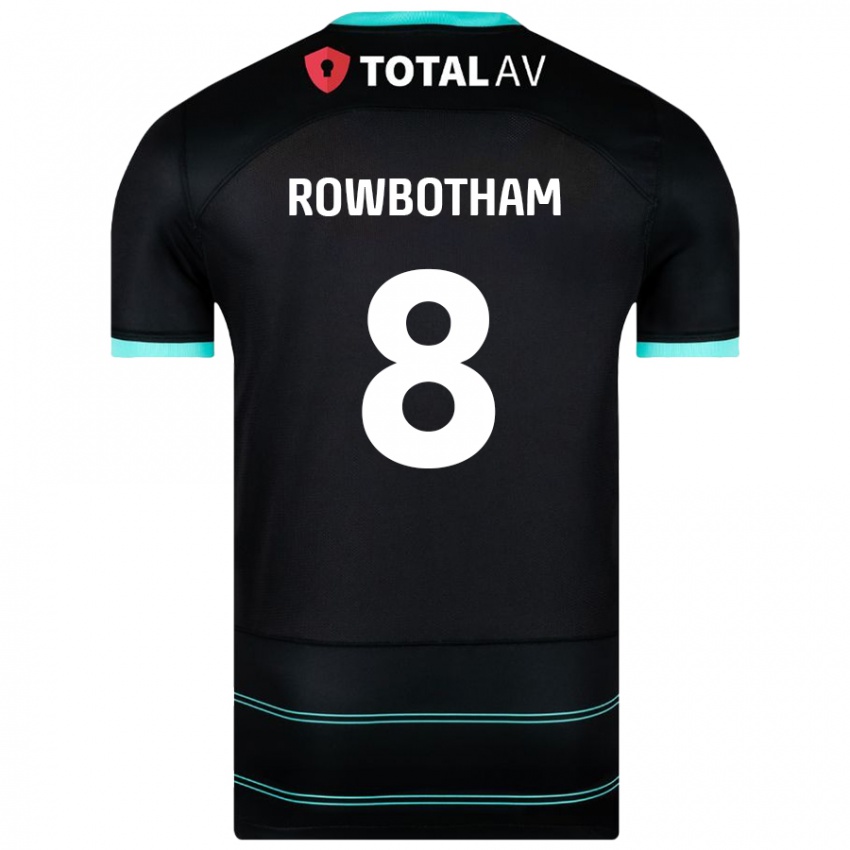 Homem Camisola Ava Rowbotham #8 Preto Alternativa 2024/25 Camisa Brasil