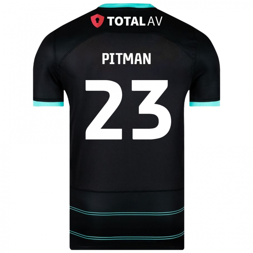 Homem Camisola Emily Pitman #23 Preto Alternativa 2024/25 Camisa Brasil