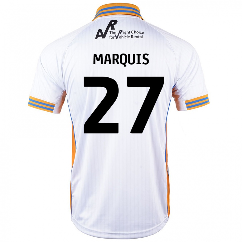 Homem Camisola John Marquis #27 Branco Alternativa 2024/25 Camisa Brasil