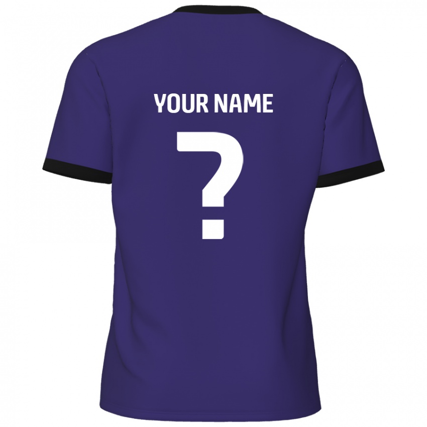 Homem Camisola Seu Nome #0 Roxo Alternativa 2024/25 Camisa Brasil